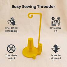 Three-Roll Sewing Machine Thread Stand - For Home Embroidery, Detachable Sewing Storage Stand, Sewing Machine Special Thread Stand - Multicolor - View 4