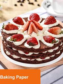 6/8/10/12 Inch 50Pcs Parchment Paper Rounds, Round Baking Sheets Paper, Uses For Cake Baking, Patty Separating, Tortilla Wrapping - White - View 6