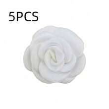 1pc/5PCS Large Flower Brooch, Women's Rose Brooch, Suitable For Weddings, Parties, Proms And Banquets. Exquisite And Elegant Flower Brooch, Ideal Accessory For Wedding Guest Dress Sets, Can Also Be Used As Headpiece Or Large Flower Hair Clip, Size 9 Cm/3.51 Inches - Flower - View 13