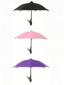 1/2pcs Mini Portable Sunshade Umbrella With Universal Clip Holder, Outdoor Sun Protection For Phones, Kindle, Navigation Devices, Anti-Glare Phone Screen Cover, Rain & Sun Proof, Essential For Travel - Multicolor - View 55