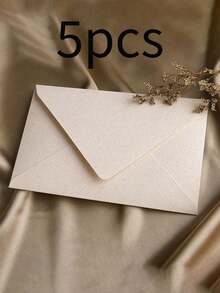 10pcs Envelopes, Office Envelopes, Wedding Invitation Cards, Western Business Invitation Letters, Holiday Gifts, Party Decoration Envelopes, Multi-Style & Multi-Color, DIY Handmade Storage, Solid Color Invitations Back To School - Multicolor - View 10