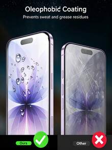 5片裝強化玻璃螢幕保護貼，相容 iPhone 17，相容 iPhone 15/15 Pro/15 Plus/15 Pro Max/16/16 Plus/16 Pro Max/17/17 Air/17 Pro/17 Pro Max，手機配件，相容手機殼 - 無色 - 查看 6