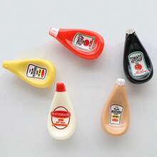 5/10pcs Creative Sauce Bottle Fridge Magnets, Resin Material Tomato Ketchup Mustard Fridge Magnets, Suitable For Kitchen Decoration, Kitchen Essentials, Room Decor, Office Desk Accessories And Home Decor, Birthday, Party Gifts - Multicolor - View 9