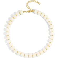 Resin Beads Necklace For Women Chunky Choker Necklaces Boho Colorful Acrylic Beaded Choker Necklace Chunky Statement Jewelry - Beige Necklace - View 1