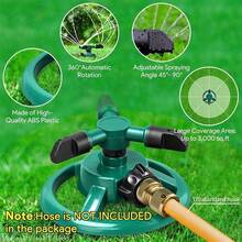 360° Rotating Garden Sprinkler, 2026 New Adjustable Yard Sprinkler For Backyard Grass Care, Durable Water Sprinkler For Water Play Outdoor Pets Water Fun - A - View 4