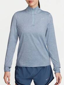 Nike Authentic New Season Women's Running Sports Half-Zip Long Sleeve T-Shirt FB4317-440 - FB4317-440 - View 1