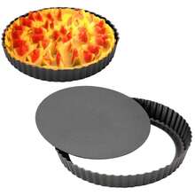Removable Bottom Tart Pan, Non-Stick Round Pie Pan For Baking And Kitchen Use (Multiple Sizes Available) - Multicolor - View 1