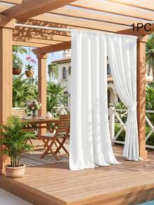 1pc Waterproof Garden Curtain, Suitable For Patio, Balcony, Yard, Perfectly Blocks Rain And Sunlight, Durable And Elegant, Multiple Colors And Sizes Available. - Multicolor 7 - View 14