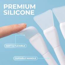Cọ bôi mặt nạ silicon hình xẻng đầu phẳng mới, dễ sử dụng, dễ vệ sinh, nhỏ gọn, đơn giản và tiện dụng - Nhiều màu - Xem 8