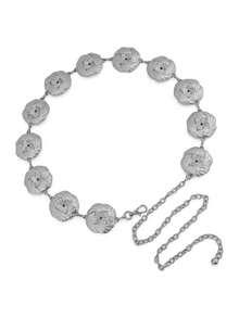 1pc Women's Metal Waist Chain Belt, Western Cowboy Style Chain Embellished Belt, Suitable For Dresses, Jeans And Country Music Concert Outfits - Waist Chain - View 8