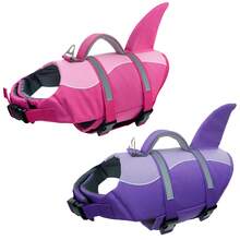 Dog Life Jacket, Swimming Dog Life Vest, Upgraded Rescue Handle, Tear-Resistant | Adjustable Belly Fit For Beach Boating, Excellent Buoyancy, Suitable For Small, Medium And Large Dogs Life Vest - Rose Red - View 19