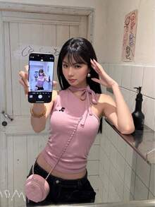 Women Tops - Pink - View 3