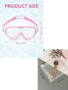 3/1pc These Swimming Goggles Feature Leak-Proof And Anti-Fog Capabilities; Suitable For Use In Swimming Pools And Water Parks, And Appropriate For Teenagers. Must-Have Gifts For The Back-To-School Season - Multicolor - View 8