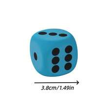 1pc/4pcs/6pcs Soft Dice Set - Perfect For Learning And Games - Suitable For Birthday, Christmas, Halloween And More - Upgraded Version - View 6