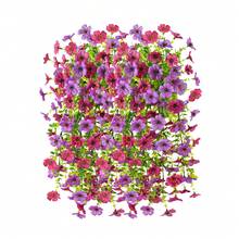 4 Stücke künstliche hängende Blumen für den Außenbereich, UV-beständige künstliche Pflanzen für Frühling und Sommer Dekoration, sehen echt aus, künstliche lila und rote Blumen für Außenpflanzgefäße, Veranda, Terrasse Dekoration, ideal für Raumdekoration, Hochzeitszubehör, Feiertagsparty, Garten, Heimdekoration - Verschiedenfarbig - Übersicht 14
