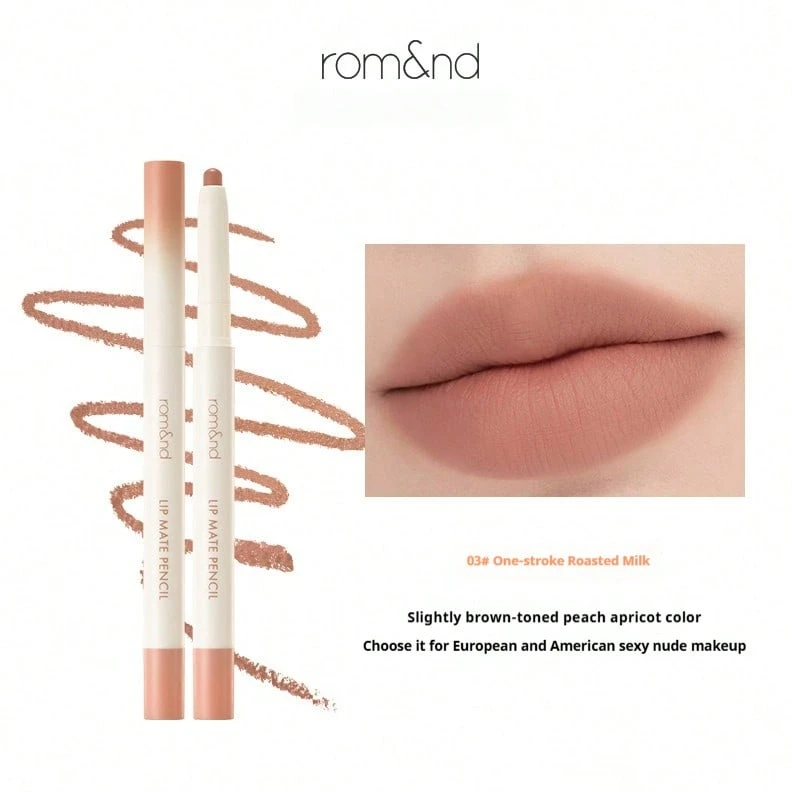 Rom&nd Romand 霧面唇線筆,裸色唇底色,適合日常妝容,滑順且防暈染,有效勾勒唇形 - 唇線筆03 - 查看 1