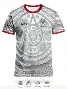 Mexico Soccer Jersey, Large Size, Loose Fit, Lightweight Fabric, Perfect For Use On The Field. - 混合色 1 - 查看 1