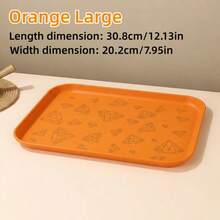 Square Multi-Purpose Countertop Tray, Vintage Diamond Fashion Pattern, Daily Accessory And Decor Storage Tray, Jewelry Box And Organizer > Jewelry Tray Decorative Tray, Used For Bathroom Toiletries Tray, Cosmetic Storage Tray, Jewelry Key Display Tray - Orange - View 7