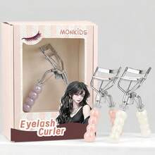 MONKIDS Ceramic Crown Handle Eyelash Curler + Paper Box, High-End Craftsmanship, Long-Lasting Lifting And Lengthening Tool, One-Clip Curl, Makes Eyes Look Bigger, Doesn't Damage Eyelashes, Suitable For All Eye Shapes, Essential For Makeup Lovers - Multicolor - View 8