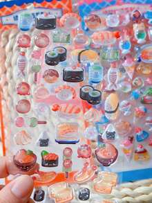 Children's 3D Bubble Stickers, 3D Design For Boys And Girls, Reusable Mini Stickers, Suitable For Phone Cases, Notebooks, DIY Crafts - Multicolor - View 8