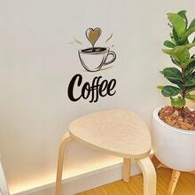 咖啡書房臥室玄關居家裝飾牆貼 自黏紙 - coffe貼紙 - 查看 3