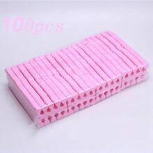 50/100 piezas Separadores de dedos de esponja para arte de uñas, adecuados para la aplicación de esmalte de uñas - Kit premium de herramientas para pintar y pulir uñas, rosa, suministros para uñas, herramientas para uñas, herramientas de arte de uñas, regreso a la escuela, uñas, herramientas para uñas postizas - Opcional 1 pieza pincel para uñas para usar - A - Ver 13