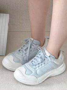 adidas MAXXCOURT SPW Q4 舒適百搭 防滑耐磨 低筒 休閒鞋 女款 淺藍色 - 淺藍色 - 查看 1