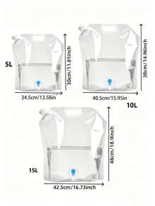 5L/10L 戶外露營水袋/可折疊水桶－大容量、便攜可折疊水儲存容器，附閥門與透明設計；非常適合戶外露營、野餐與烤肉活動 - 多色 - 查看 11