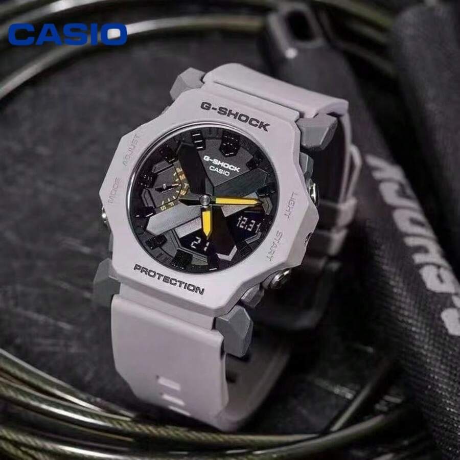 Fashion Futuristic CASIO G-SHOCK GA-2300-1APR Men Watch, All Black Mechanical Style Shock Resistant Waterproof Analog Digital Outdoor Sports Wristwatc - one-size - View 1