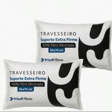 Kit Of 2 Pillows, High Percale, Extra Firm Comfort, 50x70, Siliconized Fiber - Multicolor - View 5
