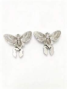 1pc/2pcs Shirt Button Cuff Cover Vintage Cuff Button Clip Suitable For Dress, Wedding Gift And Party - Silver - View 4