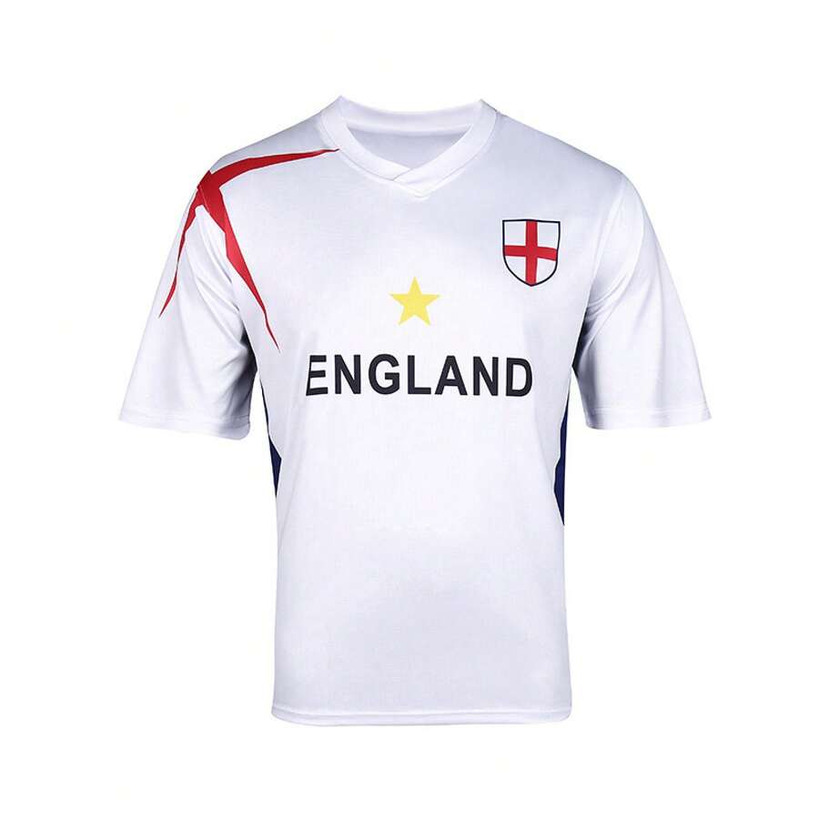 Original Patented Soccer Jerseys Of 48 Teams For The 2026 World Cup: Brazil, Argentina, England, Germany, France, Short Sleeve - 藍白色 - 查看 1