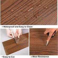 20pcs 5.91X17.72inch Peel And Stick Floor Tile, PVC Plank Flooring Self-Adhesive, Luxury Wood-Look Planks For Installation - Wood Grain Floor Stickers - View 6