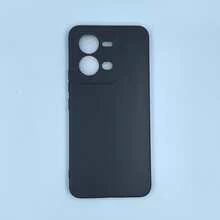 適用於 Vivo 手機殼，純色啞光黑手機殼，親膚啞光 TPU 軟殼，防指紋防汗防滑，鏡頭凸起防刮，輕量全包覆日常防撞極簡手機保護殼 - 黑色 - 查看 50