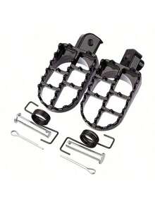 2pcs Off-Road Motorcycle Foot Peg Modification Parts, Off-Road Foot Pegs, Motorcycle Upgrade Parts, Sturdy Foot Pegs, Aluminum Foot Pegs, Reinforced Structure, Lightweight Aluminum Material - A - View 11
