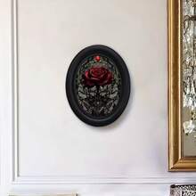 1pc Vintage Oval Photo Frame - Wall Mounted Photo Frame, Can Be Manually Transferred, Country Style Suitable For Living Room, Bedroom, Kitchen - Holiday Decoration - 16 - View 8