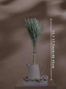 16/31/61/81 piezas Ramo de flores de avena artificial blanca, tallos de trigo de avena falsos blanqueados, adecuado para decoración de boda y Navidad, decoración del hogar DIY, pequeño arreglo floral artificial, decoración de pasteles - Fruta verde - Ver 7