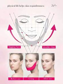 6PCS Face Lifting Straps, V-Line Firming Bands For Double Chin Removal. Gel Shaping Masks For Facial Care, Smooth Fine Lines, Improve Skin Condition. Suitable For Home Use, Sleeping, Sports And Yoga. - Multicolor - View 7