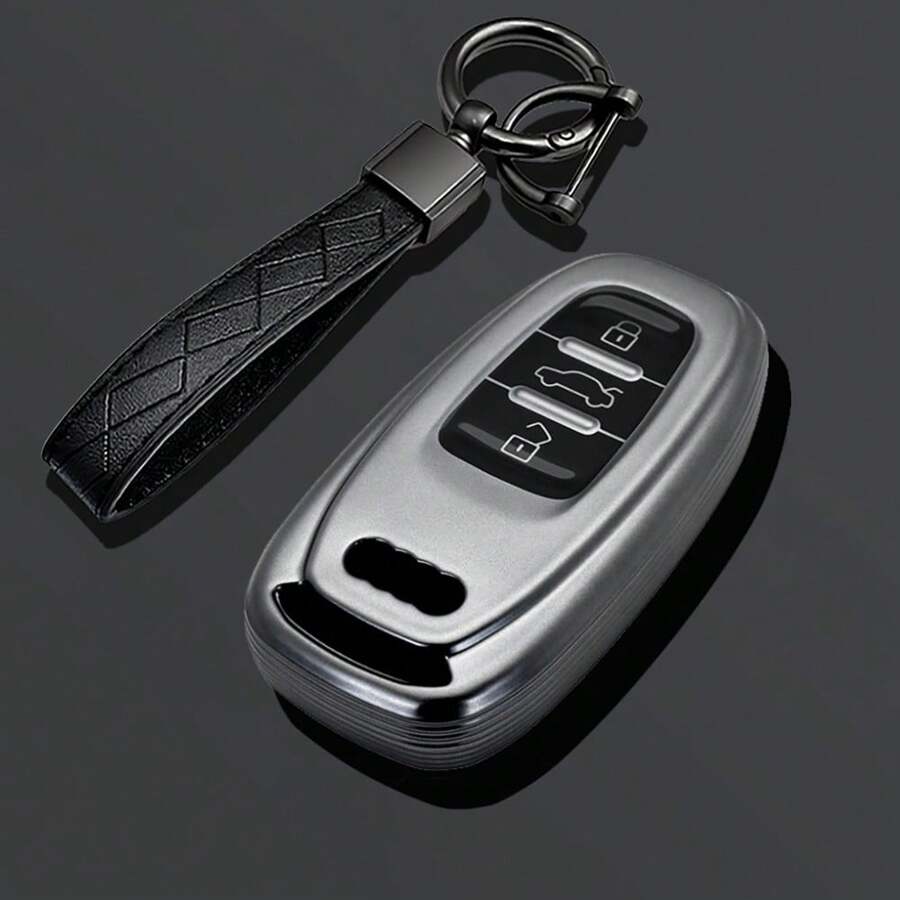 TPU Car Smart Remote Key Case Cover Holder Shell For Audi Q5 Protector Control Key Bag Keychain Interior Accessories - A - View 1