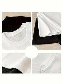 Milo J Album Graphic T-Shirt - Men's Hip Hop Fashion Short Sleeve T-Shirt - Casual Cotton Streetwear Style T-Shirt - 黑色 - 查看 4