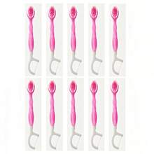 30 piezas/20 piezas/10 piezas/5 piezas/Set Cepillo de dientes desechable mini para viaje, Cepillo de dientes 5 en 1 con pasta pre-aplicada + hilo dental + palillo + raspador de lengua, Cepillo de dientes portátil con pasta pre-aplicada para viaje, Diseño compacto adecuado para viaje, trabajo y uso diario - Rosa (Estilo A) - Ver 16