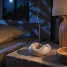 Minimalist Asymmetric Cloud Ceramic Incense Burner | Modern Line Incense Holder - Cloud-shaped Incense Holder - View 6