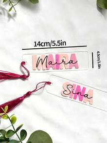 Personalized Acrylic Bookmarks, Customized Bookmarks, Personalized Gifts, Personalized Presents, Name Bookmarks, Bookmarks, Acrylic Bookmarks, Book Lovers, Mini Bookmarks, Small Bookmarks - Multicolor - View 6