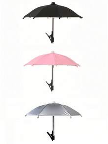 1/2pcs Mini Portable Sunshade Umbrella With Universal Clip Holder, Outdoor Sun Protection For Phones, Kindle, Navigation Devices, Anti-Glare Phone Screen Cover, Rain & Sun Proof, Essential For Travel - Multicolor - View 47