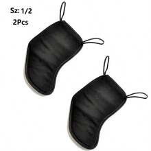 2Pcs Violin Chin Rest Pads, Violin Chin Rest Covers, Protective Covers, Suitable For 3/4 4/4 1/2 Violin Accessories - Black - View 11