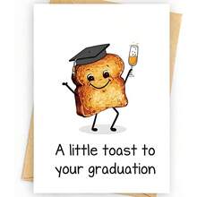 1PC-Graduation Blessing Card With Envelope "Cheers To Your Graduation", Congratulations Card, Graduation Gift Card, Ideal Graduation Gift For Anyone - A - View 6