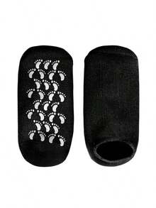 1 Pair Of Reusable Gel Moisturizing Foot Socks - Soft Moisturizing Socks, Foot Film Socks, Light Design, Easy To Clean, Suitable For Home Foot Care, Alleviate Heel Cracking, And Soften Rough Skin - Multicolor - View 11