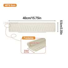 2026 Kitchen Anti-Splash Accessory Set: Drip Tray + Non-Slip Utensil Drying Mat - Off-white, 40 X 8.5 cm - View 1