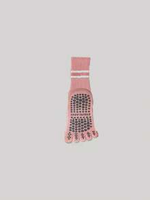 1/3/5 Pairs Five Toe Yoga Socks, Non-Slip Professional Women Pilates Socks, New Non-Slip Socks, Suitable For All Seasons, Mid-Calf - Multicolor - View 18