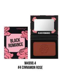 MISSLYN 1pc Black Romantic Blush Powder, Shiny Matte Finish, High Pigment Silky Texture, Lightweight Easy To Blend Natural Glow, Face Makeup Daily/Party/Summer, Y2K/Graduation/Soft Makeup, Blush Powder - #4 - View 9